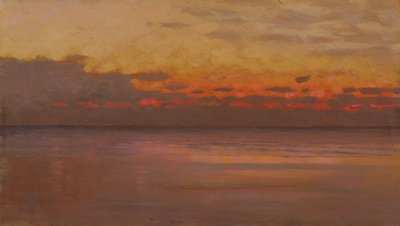 Sunset over the Sea by William Morris